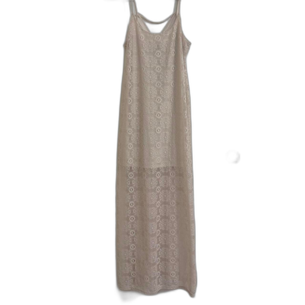 Cream Lace Maxi Dress